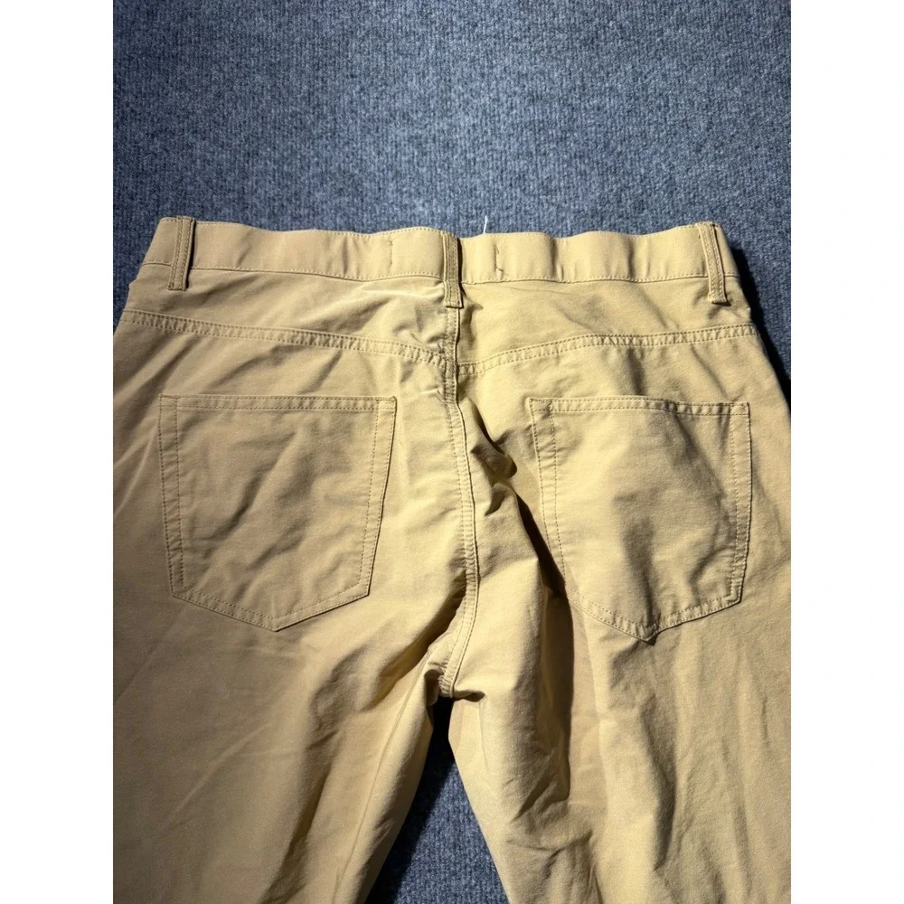 Tailor Vintage Canaan Slim Fit Pants Mens 30 Tan Khaki Comfort Stretch Waist